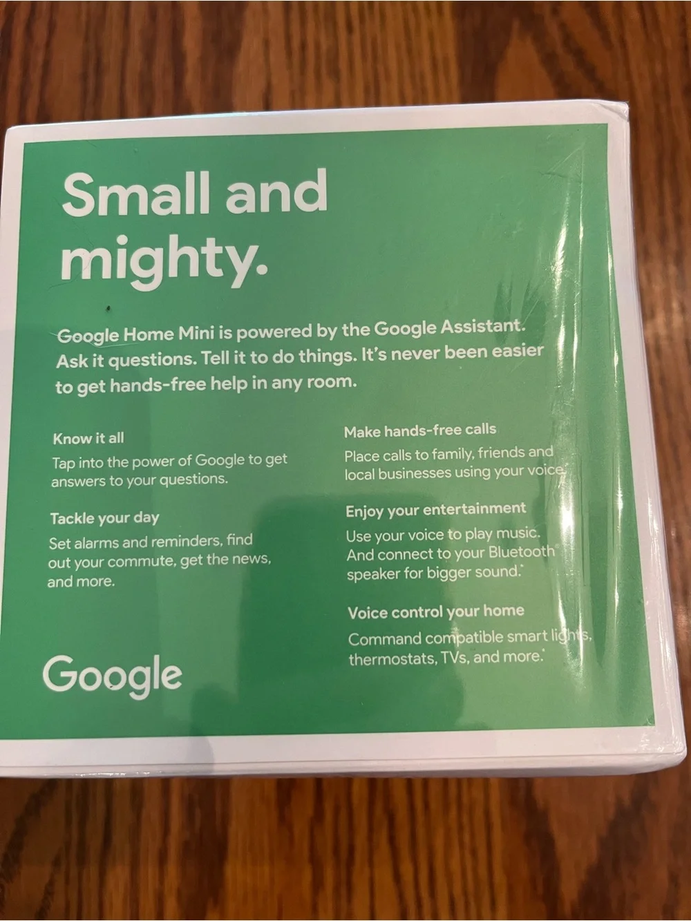 Google Home Mini in Charcoal New in Box, Portable audio and video